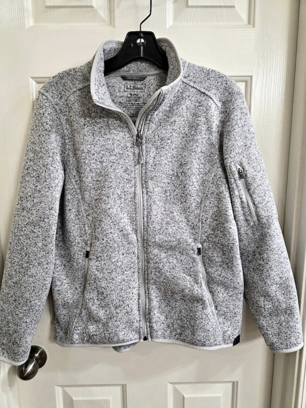 L.L.Bean Mountain Sweater Fleece Full-Zip Gray Jacket Medium